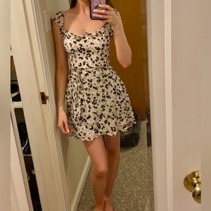 Francesca’s Animal Print Mini Dress